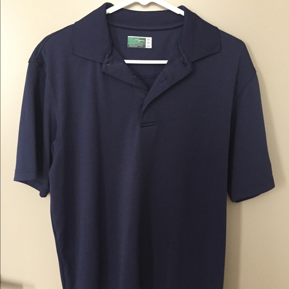 Navy blue polo shirt